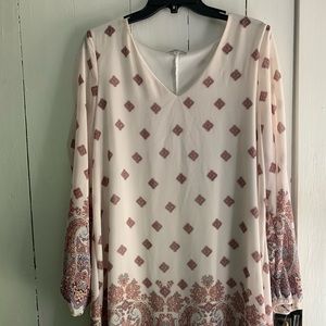 open long sleeve dress